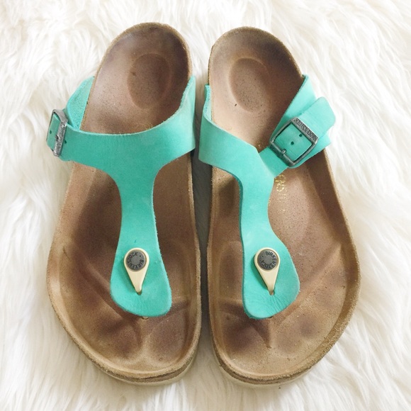 birkenstock gizeh turquoise